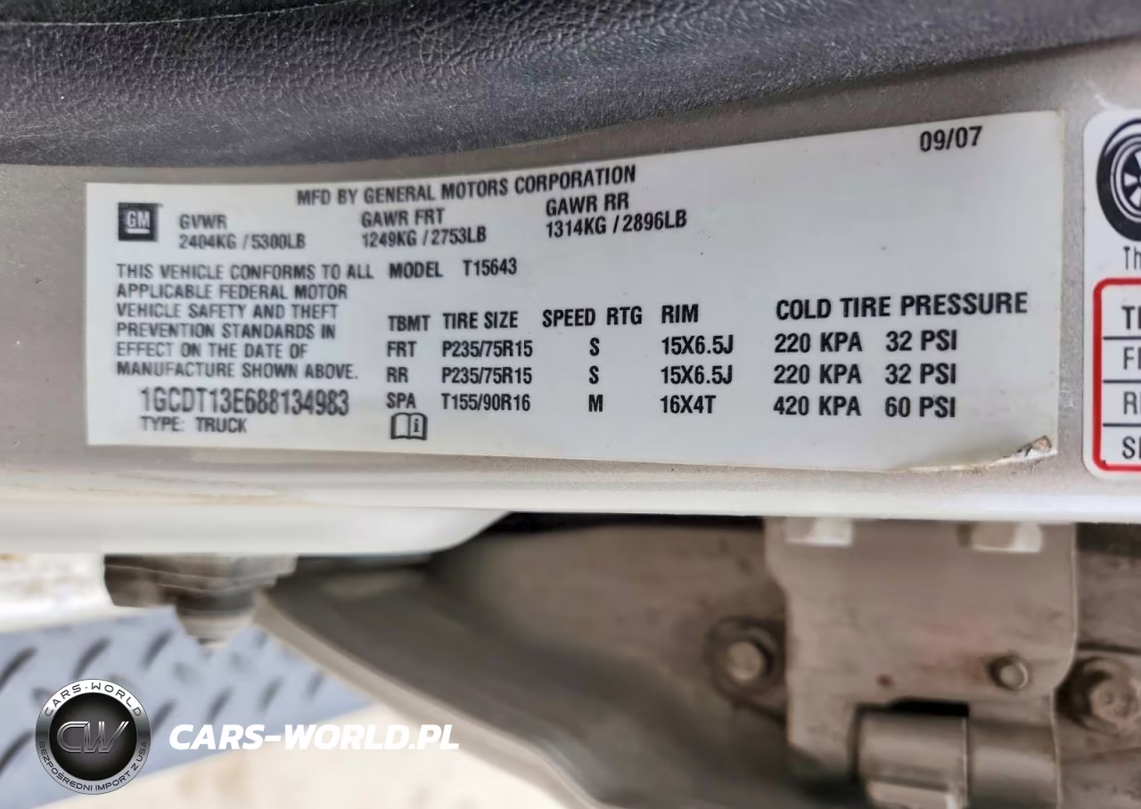 2008 Chevrolet Colorado VIN:1GCDT13E688134983 - 12