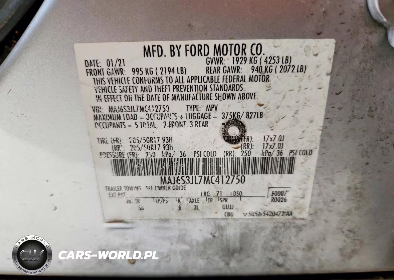2021 Ford Ecosport Ses VIN:MAJ6S3JL7MC412750 - 13