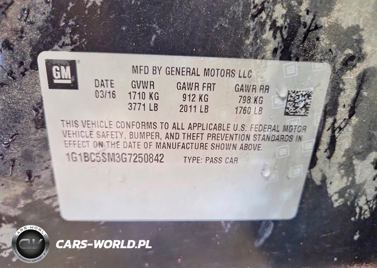 2016 Chevrolet Cruze Ls VIN:1G1BC5SM3G7250842 - 13