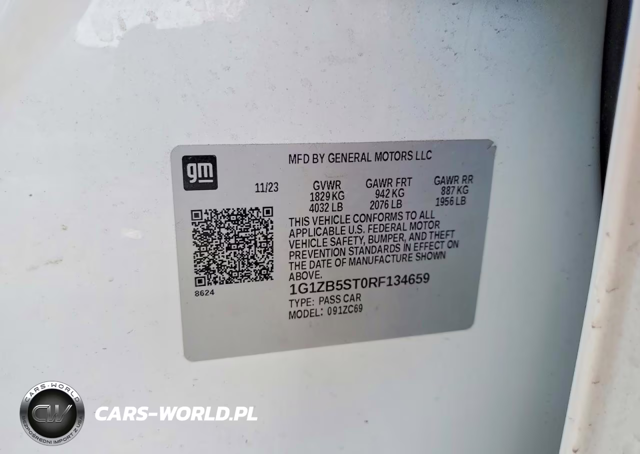 2024 Chevrolet Malibu Ls VIN:1G1ZB5ST0RF134659 - 12