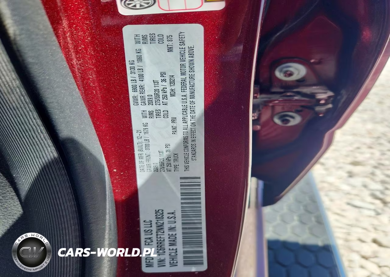 2022 Ram 1500 Big Horn-Lone Star VIN:1C6RREFT2NN218325 - 12