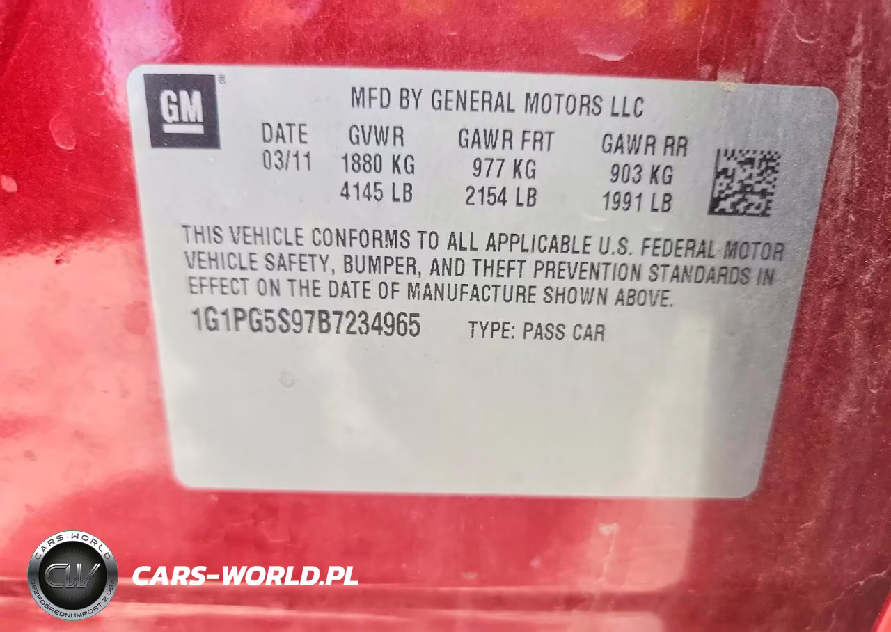 2011 Chevrolet Cruze Lt VIN:1G1PG5S97B7234965 - 12