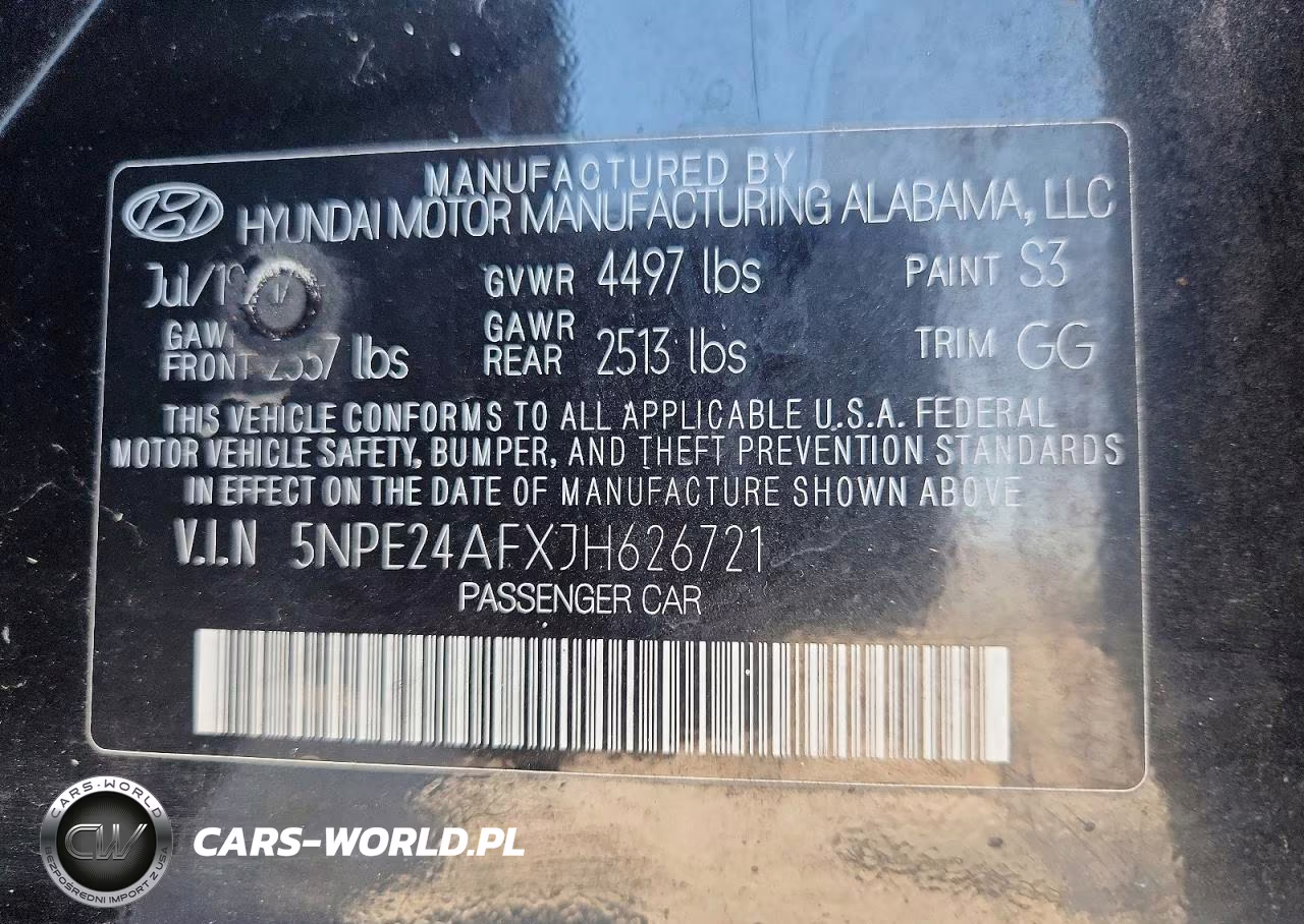 2018 Hyundai Sonata Se VIN:5NPE24AFXJH626721 - 12