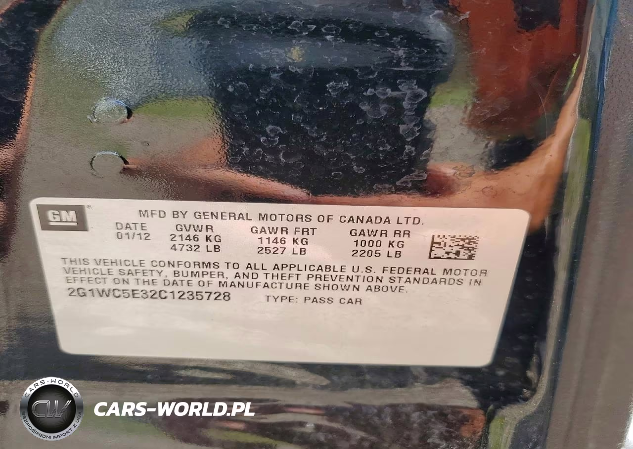 2012 Chevrolet Impala Ltz VIN:2G1WC5E32C1235728 - 12