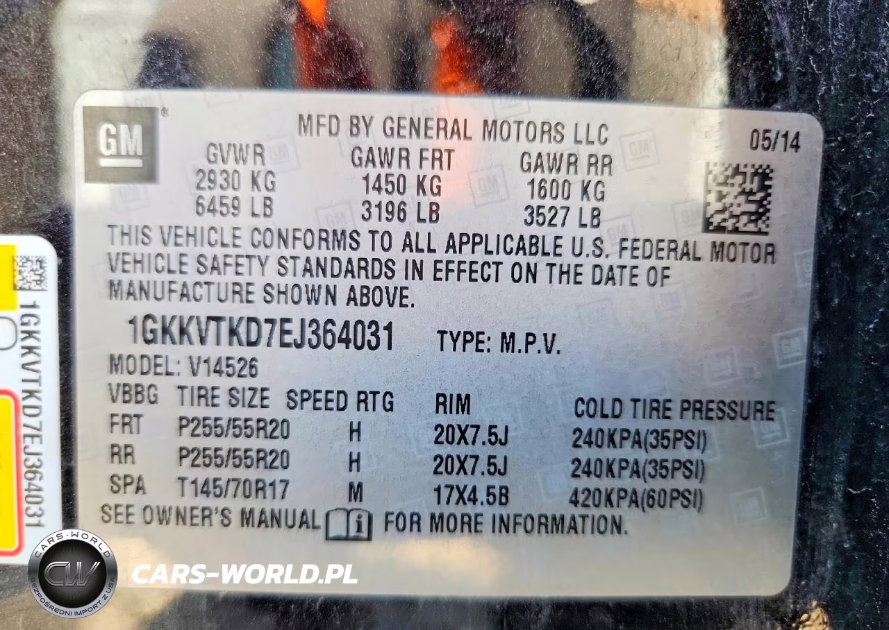 2014 GMC Acadia Denali VIN:1GKKVTKD7EJ364031 - 13