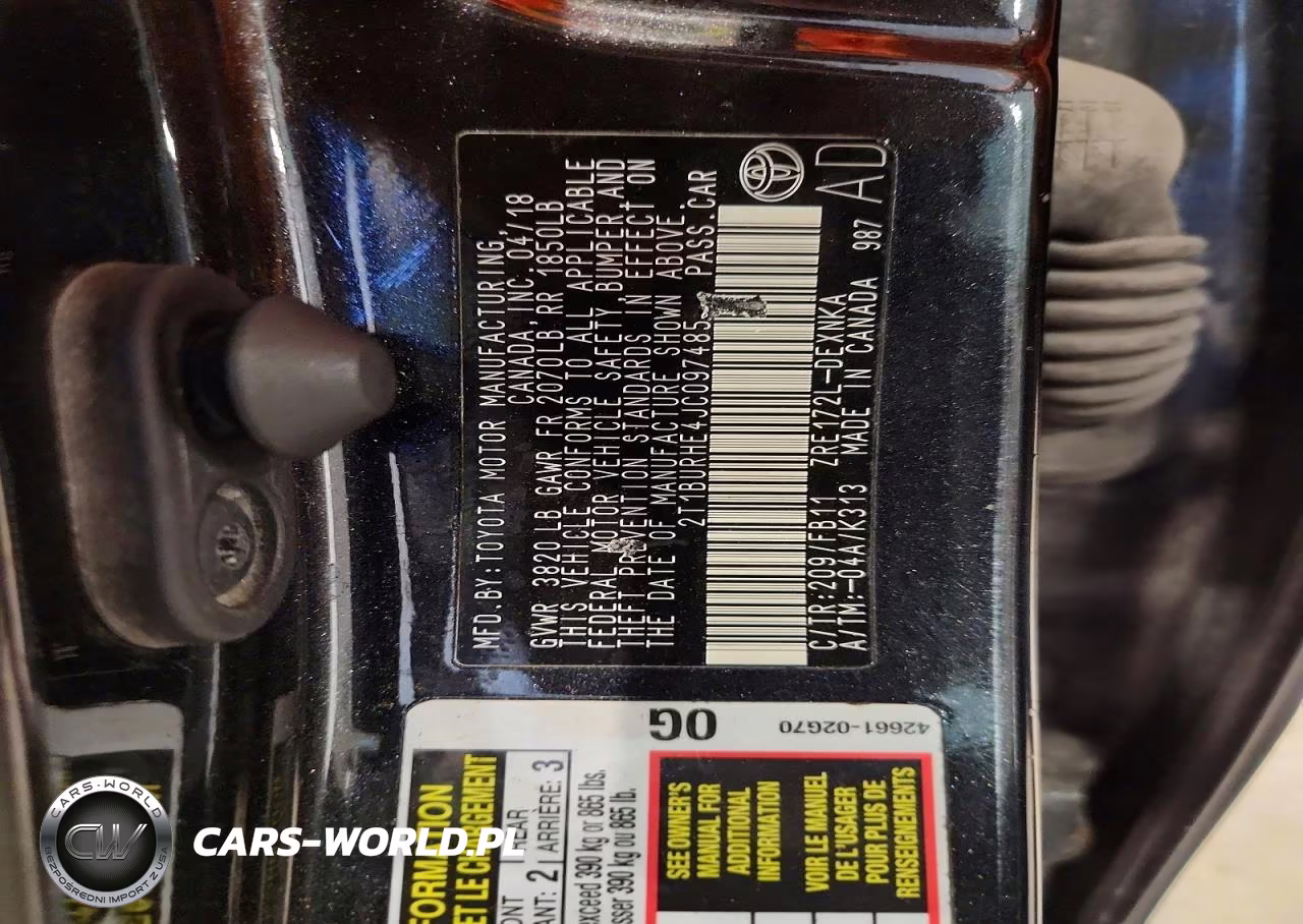 2018 Toyota Corolla Le VIN:2T1BURHE4JC097485 - 12