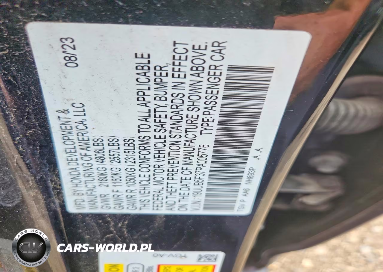 2023 Acura Tlx VIN:19UUB5F37PA005776 - 12