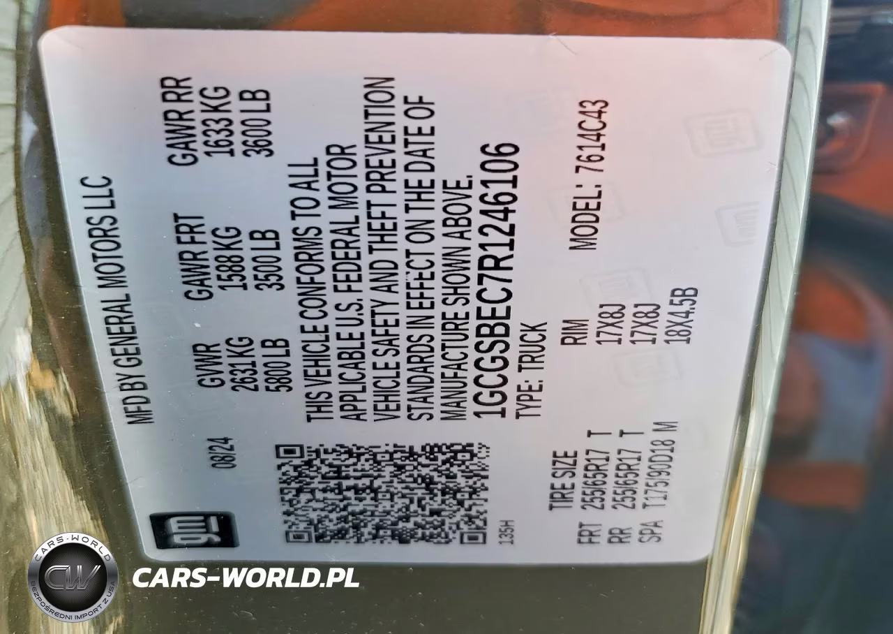 2024 Chevrolet Colorado Ls VIN:1GCGSBEC7R1246106 - 12