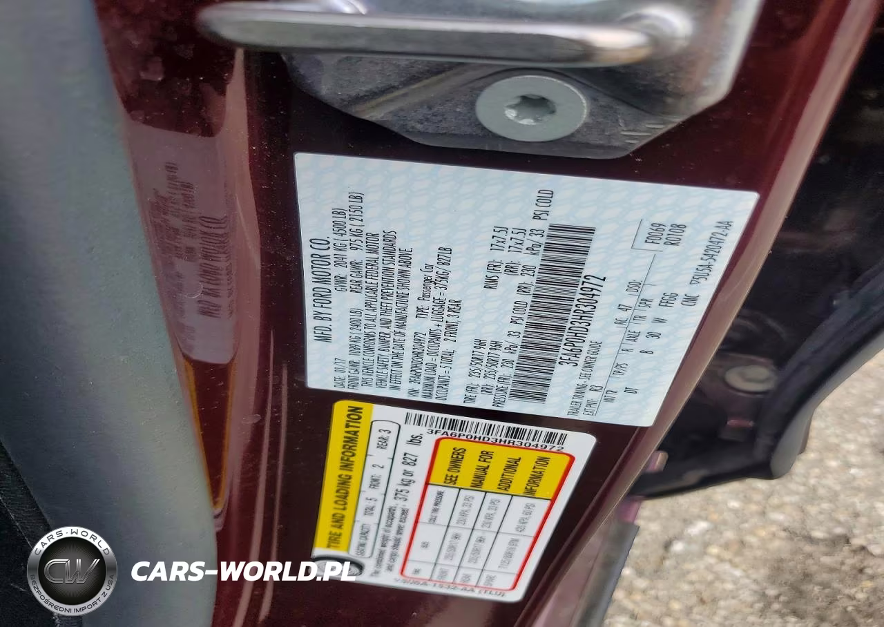 2017 Ford Fusion Se VIN:3FA6P0HD3HR304972 - 12