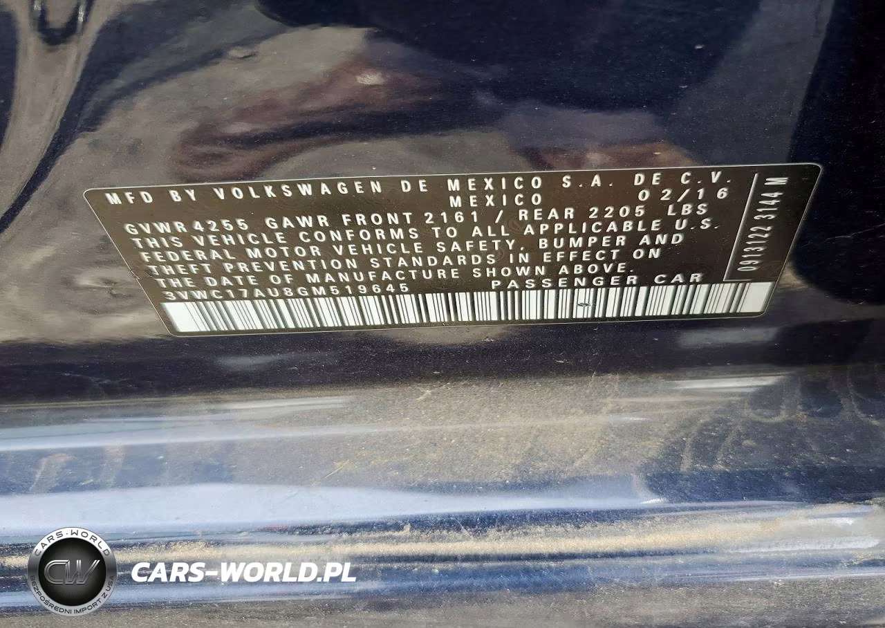 2016 Volkswagen Golf Sportwagen S VIN:3VWC17AU8GM519645 - 13
