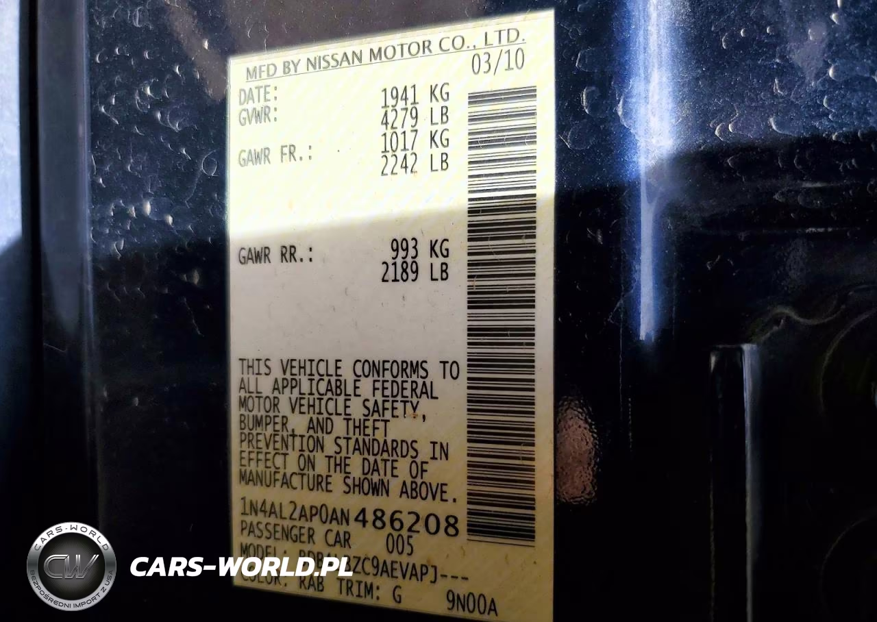 2010 Nissan Altima 2.5 VIN:1N4AL2AP0AN486208 - 12