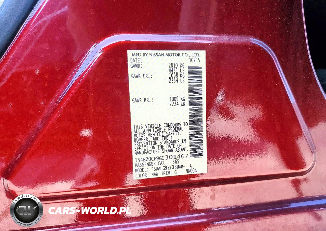 2016 Nissan Leaf Sl VIN:1N4BZ0CP9GC301467 - 12