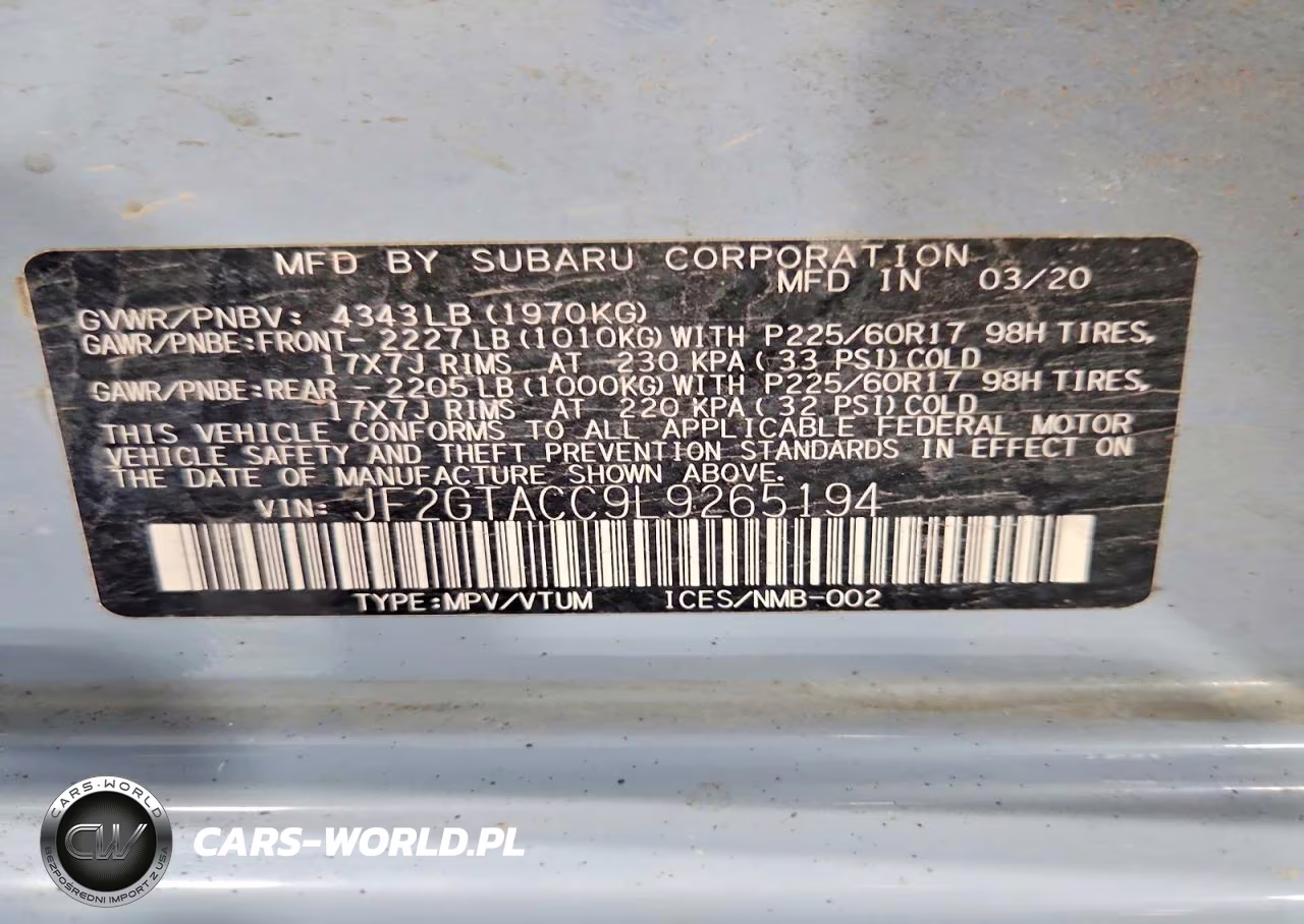 2020 Subaru Crosstrek Premium VIN:JF2GTACC9L9265194 - 12