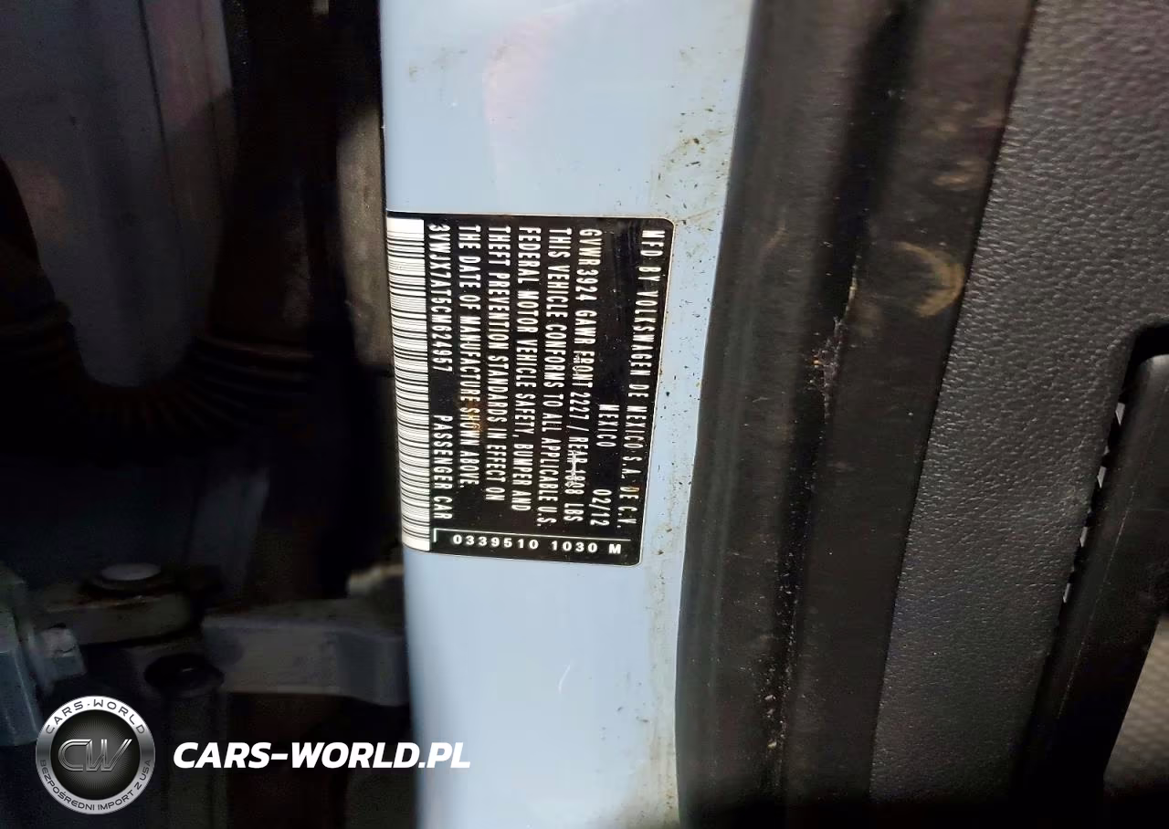 2012 Volkswagen Beetle VIN:3VWJX7AT5CM624957 - 13