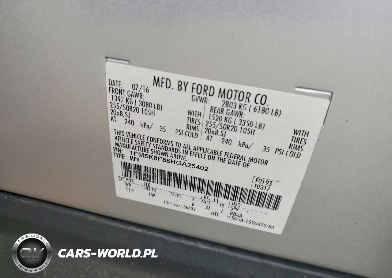 2017 Ford Explorer Limited VIN:1FM5K8F88HGA25402 - 13