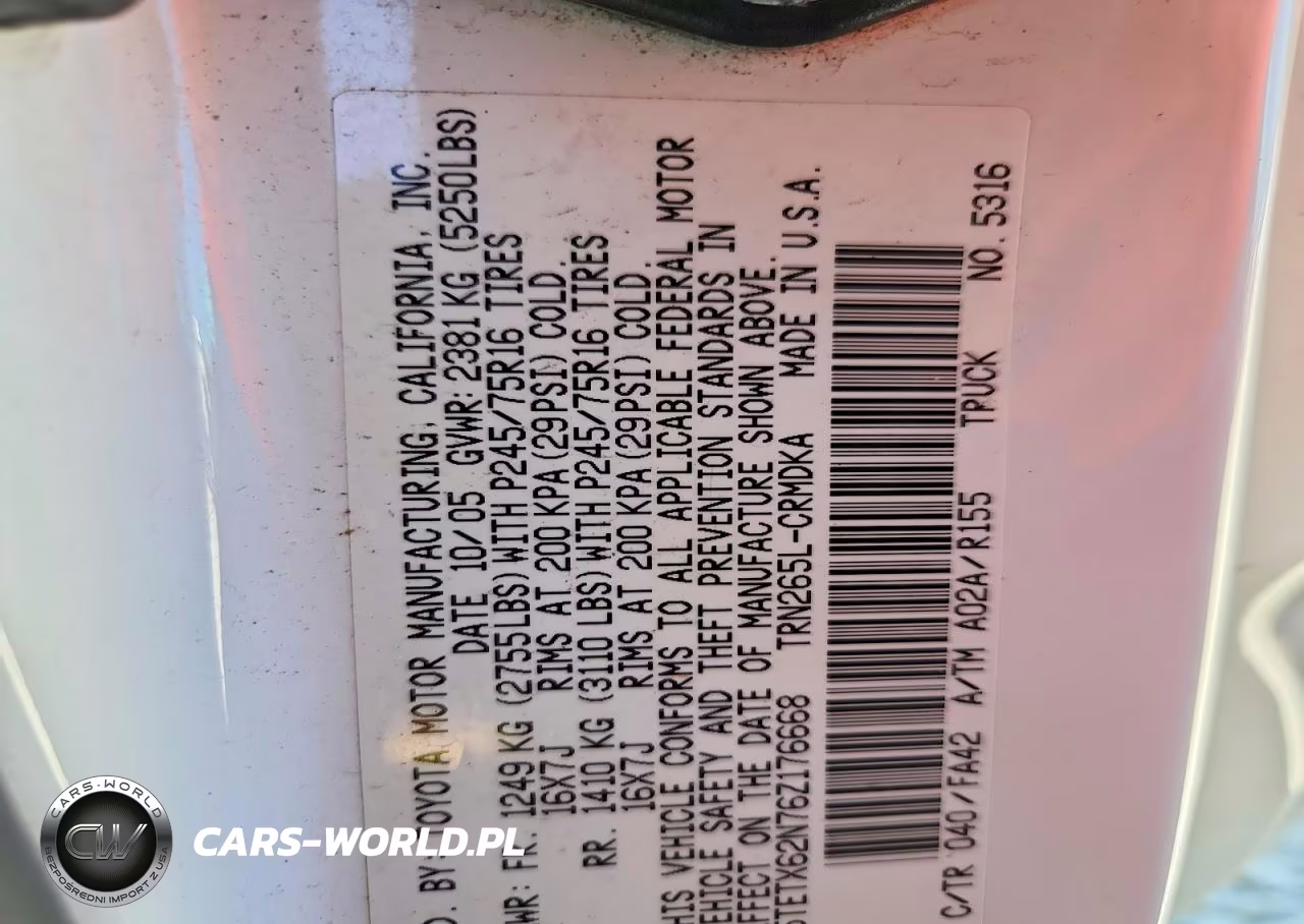 2006 Toyota Tacoma Prerunner Access Cab VIN:5TETX62N76Z176668 - 12