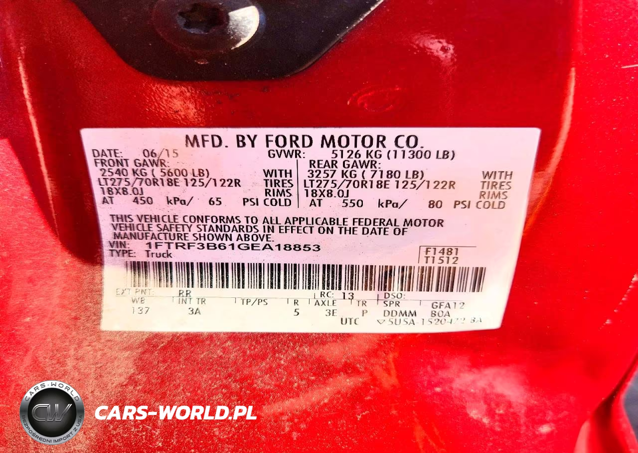 2016 Ford F350 Super Duty VIN:1FTRF3B61GEA18853 - 12