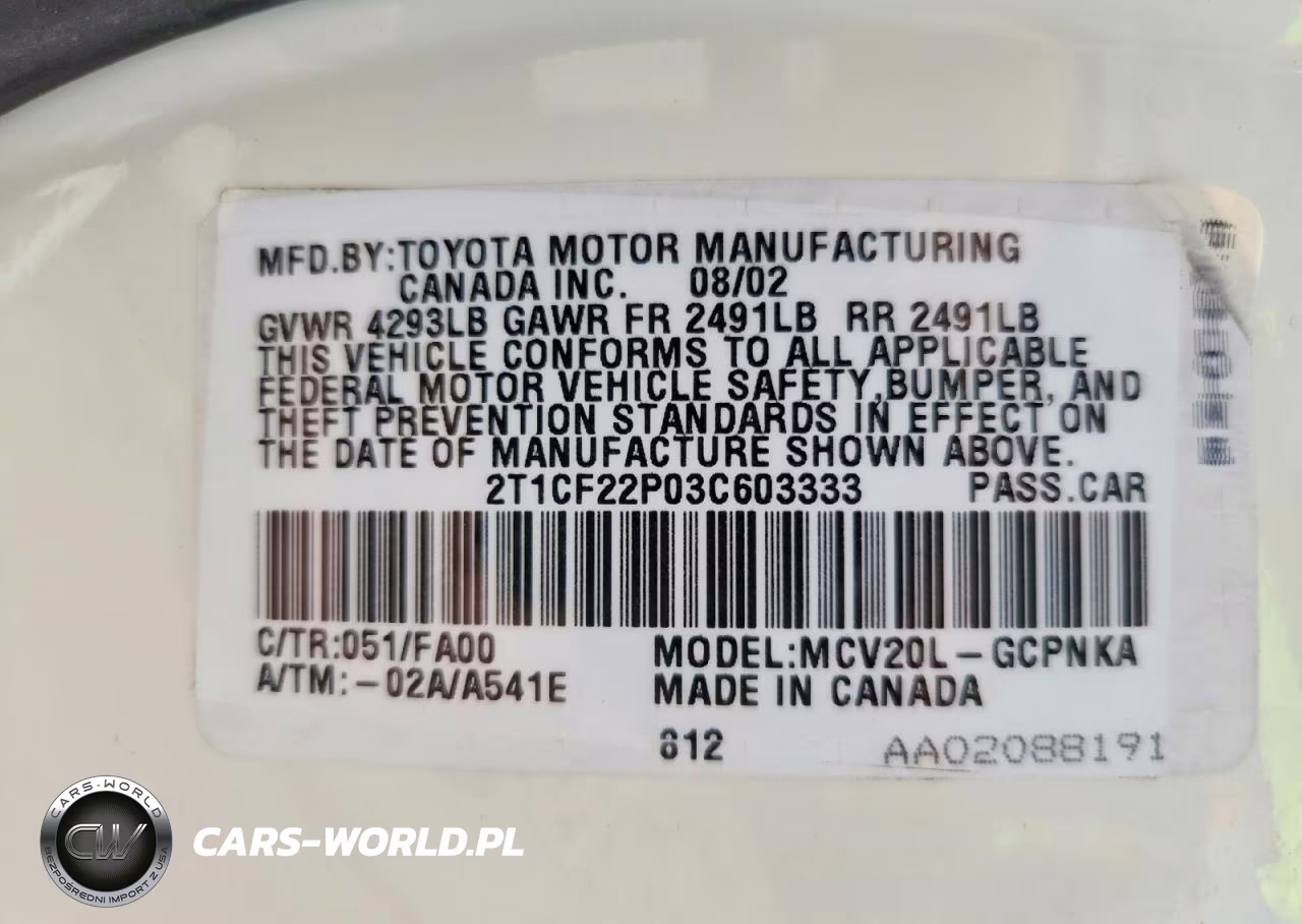2003 Toyota Camry Solara Se V6 VIN:2T1CF22P03C603333 - 12