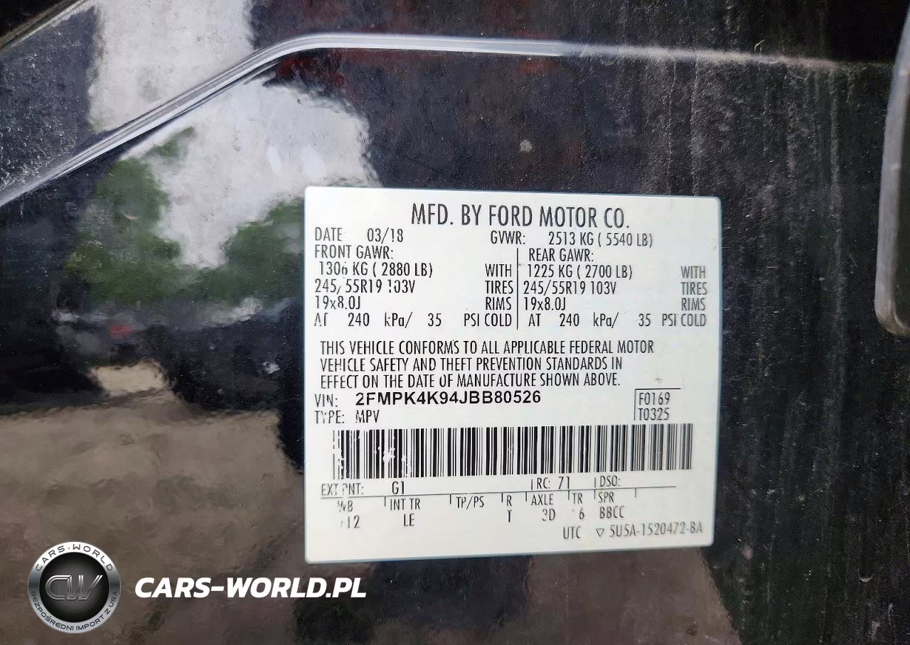 2018 Ford Edge Titanium VIN:2FMPK4K94JBB80526 - 13