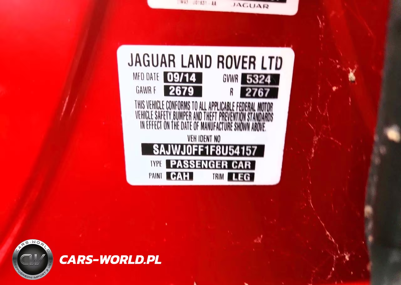 2015 Jaguar Xf 3.0 Sport Awd VIN:SAJWJ0FF1F8U54157 - 12