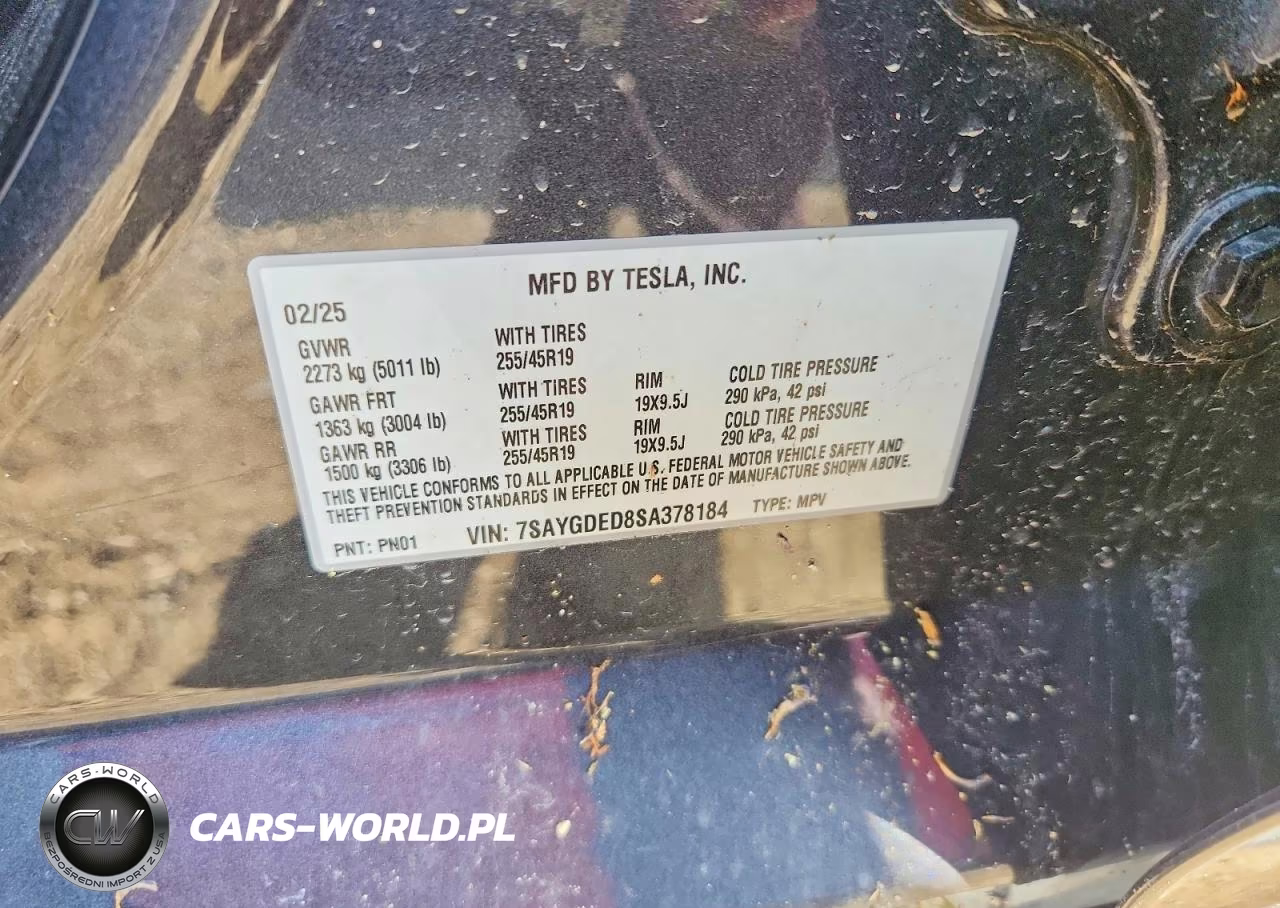 2025 Tesla Model Y VIN:7SAYGDED8SA378184 - 12