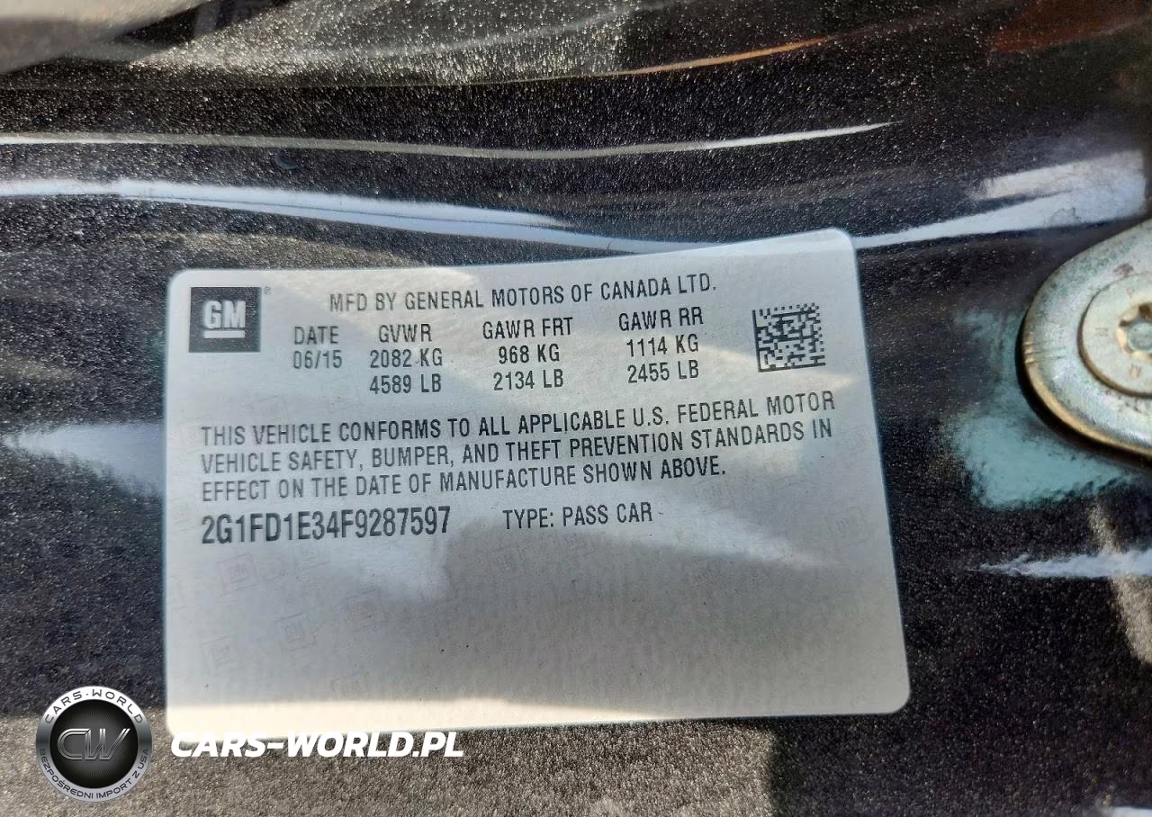 2015 Chevrolet Camaro Lt VIN:2G1FD1E34F9287597 - 13