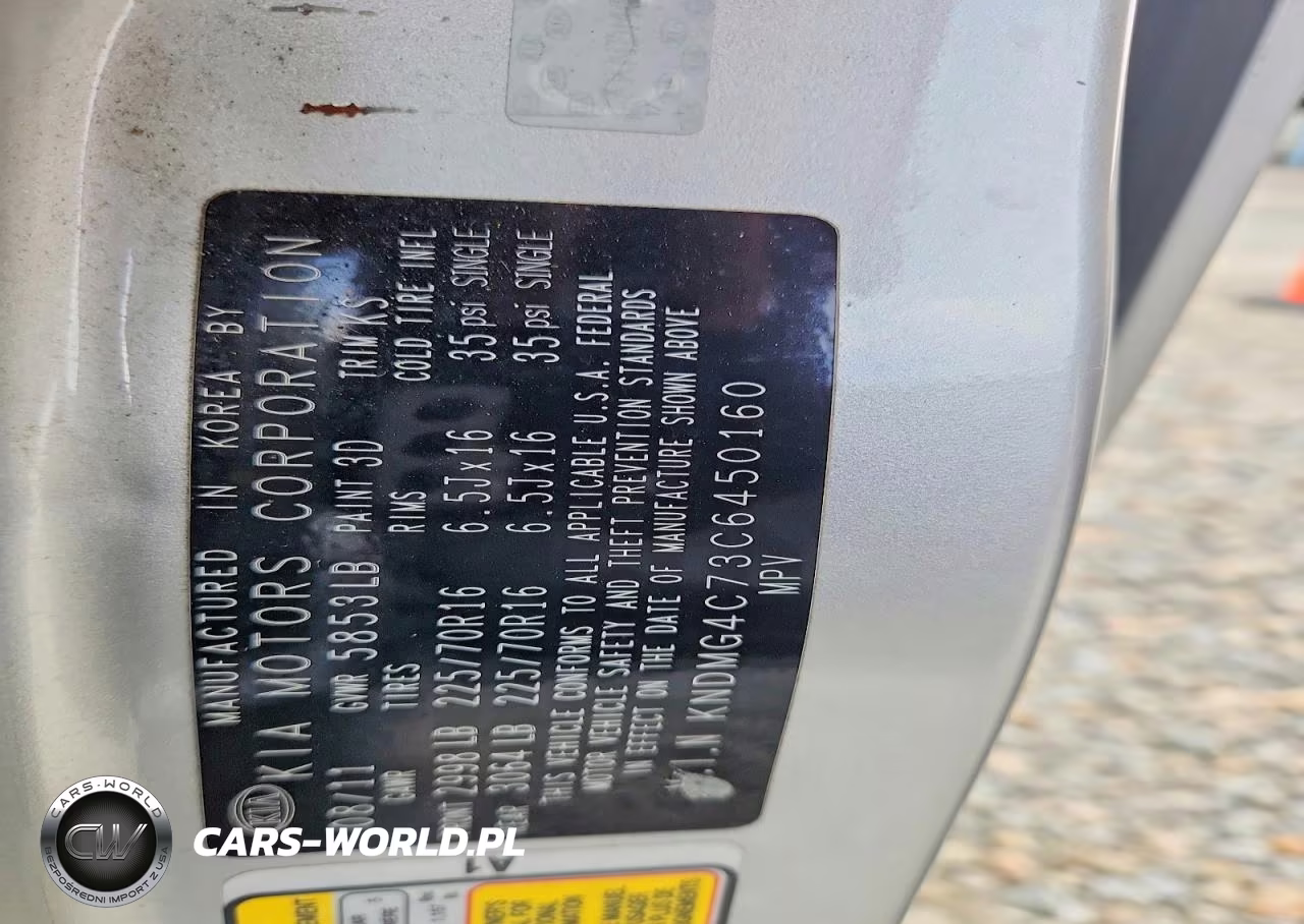 2012 Kia Sedona Lx VIN:KNDMG4C73C6450160 - 13