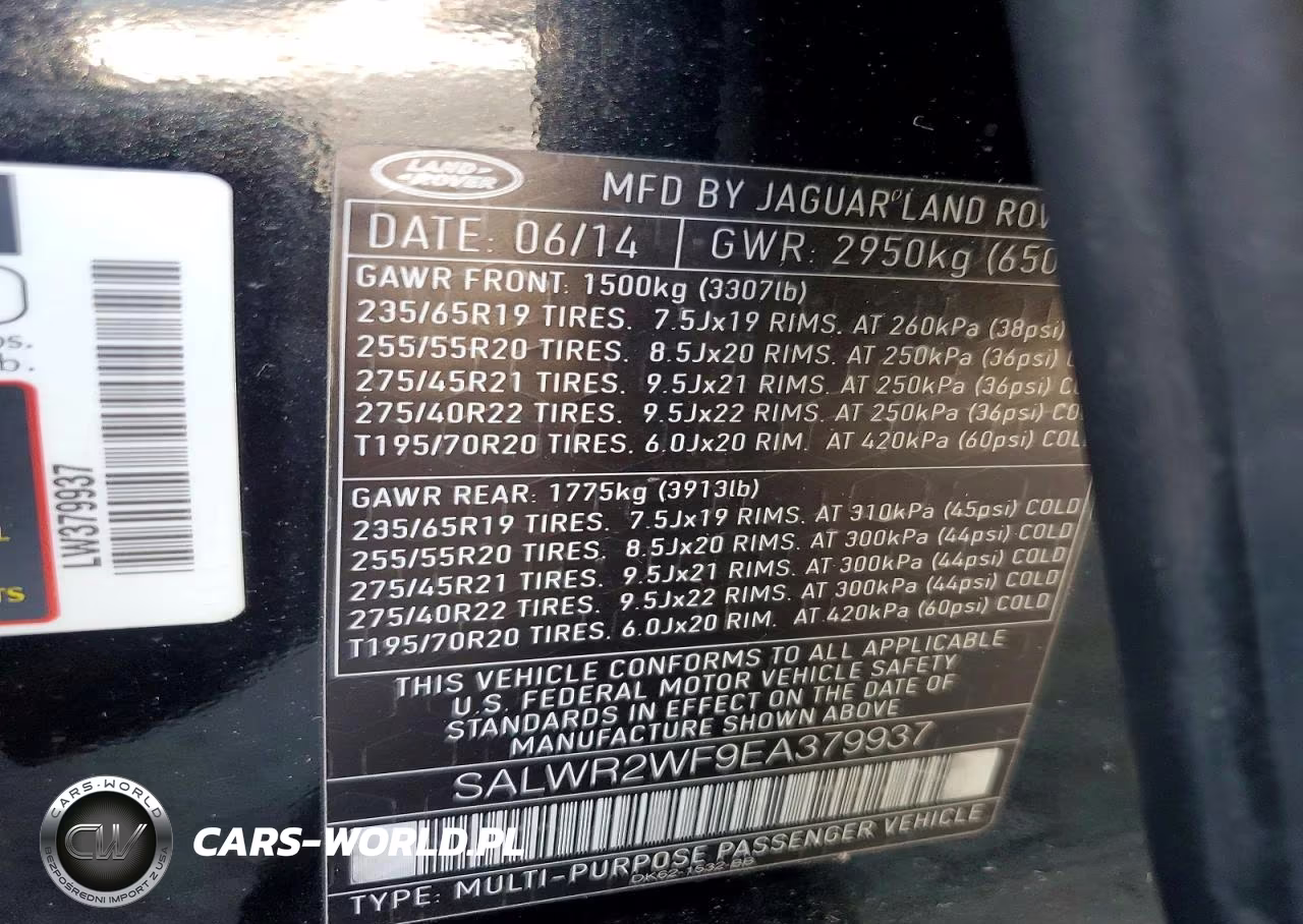 2014 Land Rover Range Rover Sport Hse VIN:SALWR2WF9EA379937 - 13