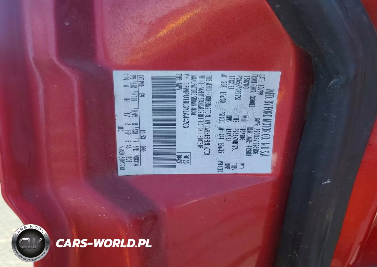 2000 Ford Expedition Eddie Bauer VIN:1FMPU18L3YLA44703 - 12
