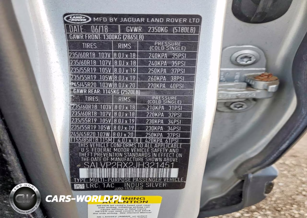 2018 Land Rover Range Rover Evoque Se VIN:SALVP2RX2JH321451 - 13