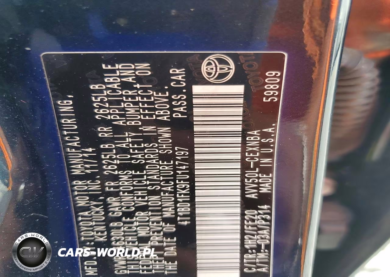 2015 Toyota Camry Hybrid Le VIN:4T1BD1FK9FU147197 - 12