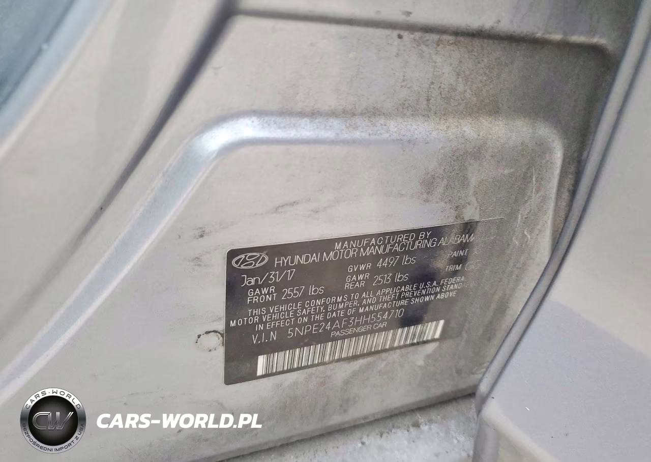 2017 Hyundai Sonata Se VIN:5NPE24AF3HH554710 - 12