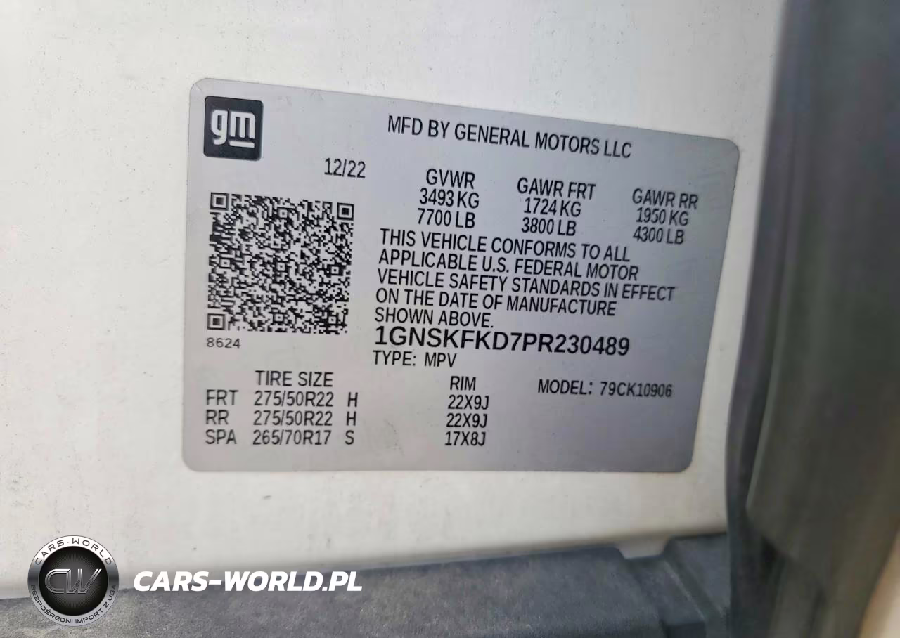 2023 Chevrolet Suburban K1500 Premier VIN:1GNSKFKD7PR230489 - 14