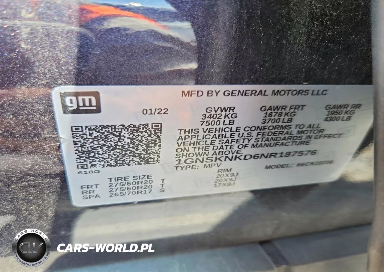 2022 Chevrolet Tahoe K1500 Lt VIN:1GNSKNKD6NR187576 - 13