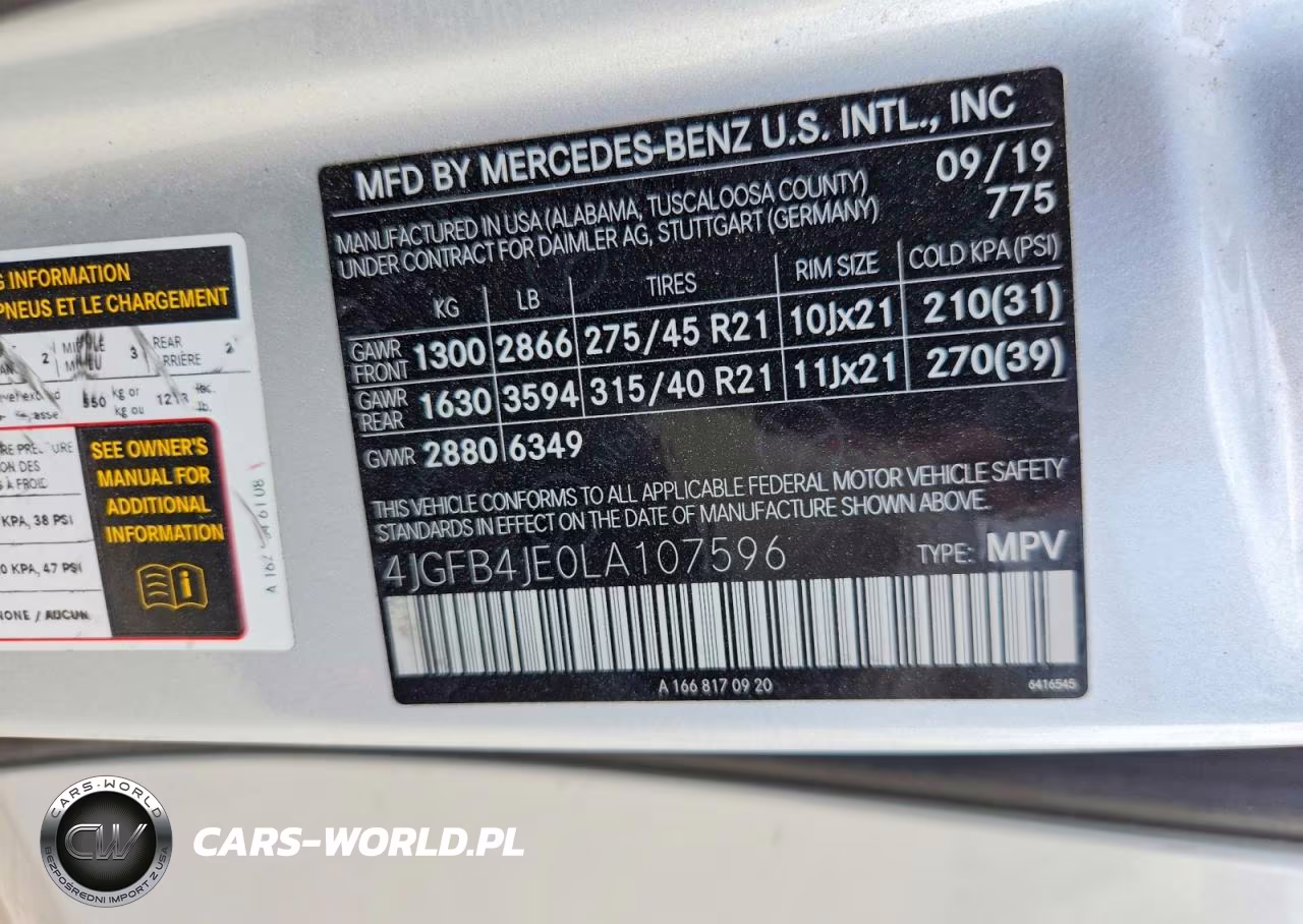 2020 Mercedes-Benz Gle 350 VIN:4JGFB4JE0LA107596 - 13