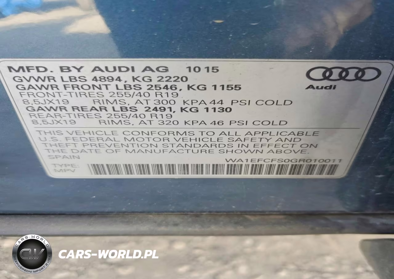 2016 Audi Q3 Premium Plus VIN:WA1EFCFS0GR010011 - 13