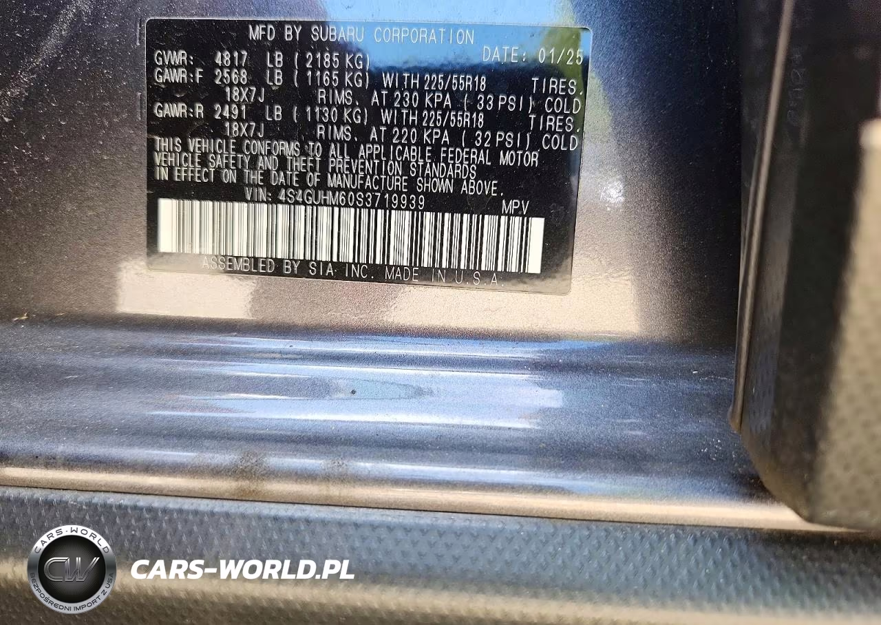 2025 Subaru Crosstrek Limited VIN:4S4GUHM60S3719939 - 12