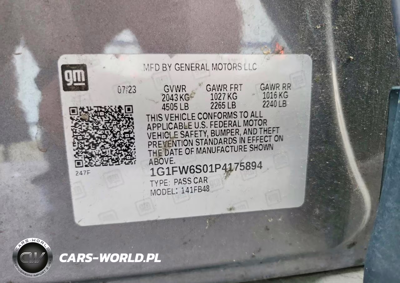 2023 Chevrolet Bolt Ev 1Lt VIN:1G1FW6S01P4175894 - 12