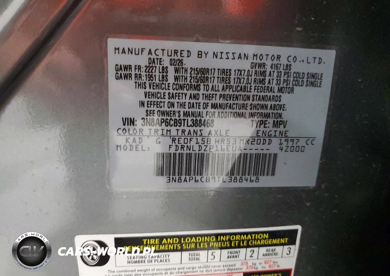 2026 Nissan Kicks Sv VIN:3N8AP6CB9TL388468 - 13