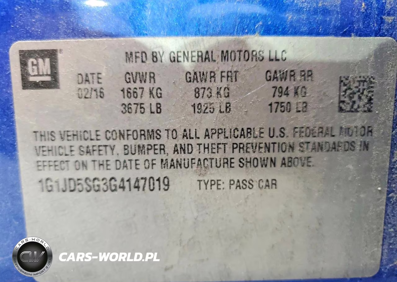 2016 Chevrolet Sonic Lt VIN:1G1JD5SG3G4147019 - 12