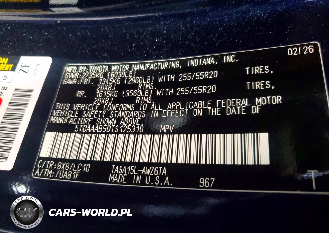 2026 Toyota Grand Highlander Limited VIN:5TDAAAB50TS125310 - 13