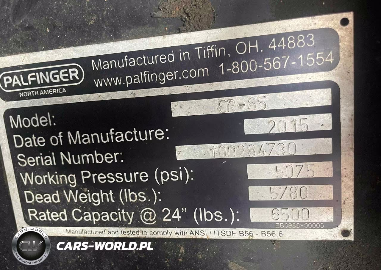 2015 Palfinger Cr-65 VIN:100284730 - 10