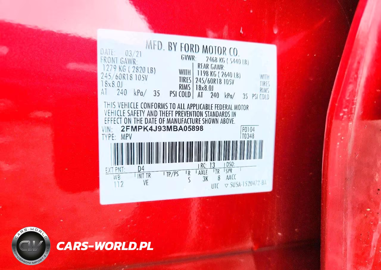 2021 Ford Edge Sel VIN:2FMPK4J93MBA05898 - 12