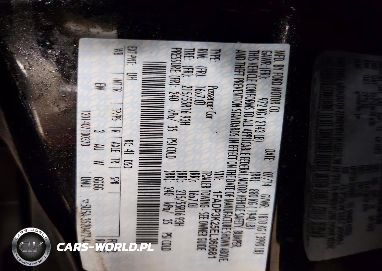 2014 Ford Focus Se VIN:1FADP3K25EL360681 - 12