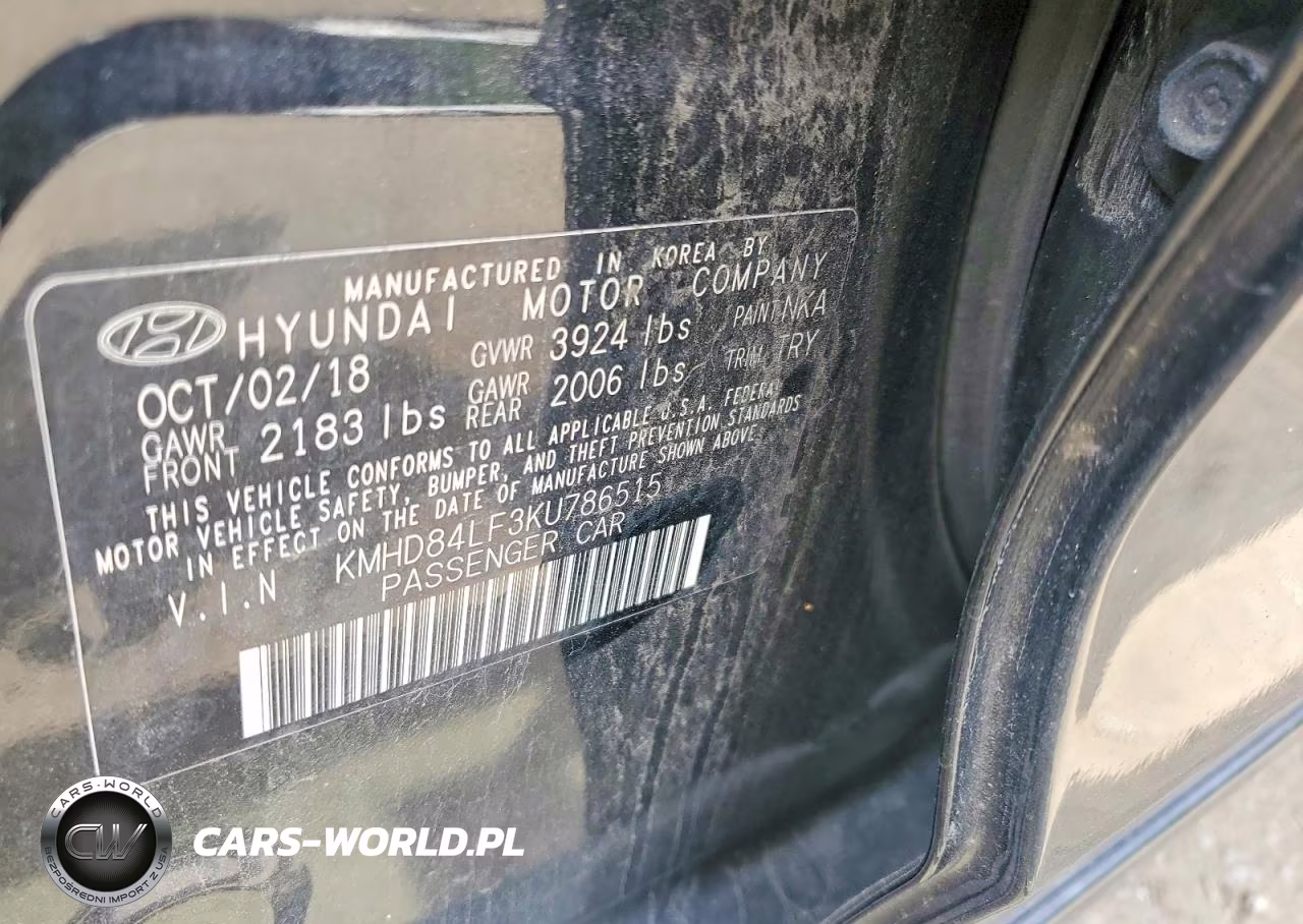 2019 Hyundai Elantra Value Edition VIN:KMHD84LF3KU786515 - 12