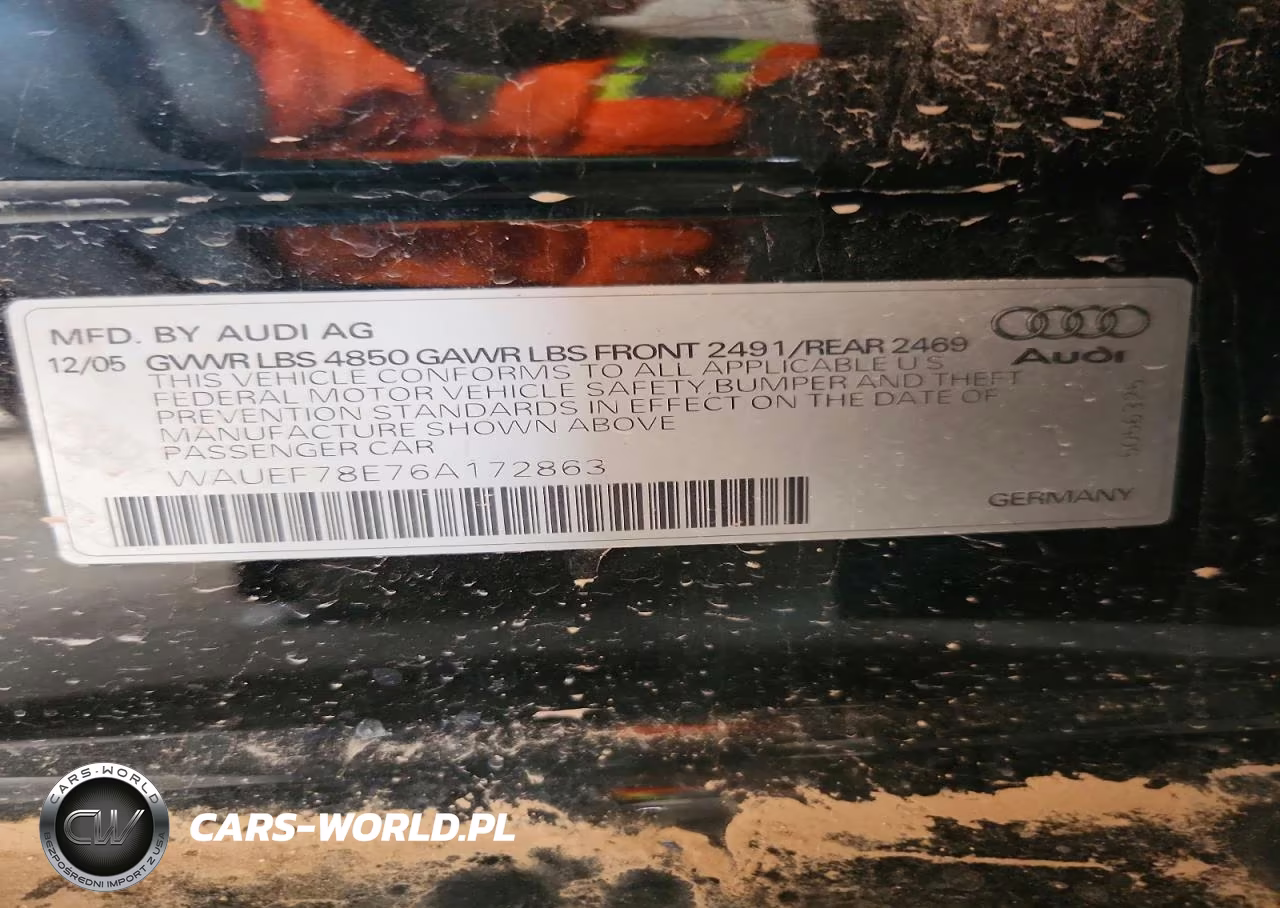 2006 Audi A4 S-Line 2.0T Quattro Turbo VIN:WAUEF78E76A172863 - 13