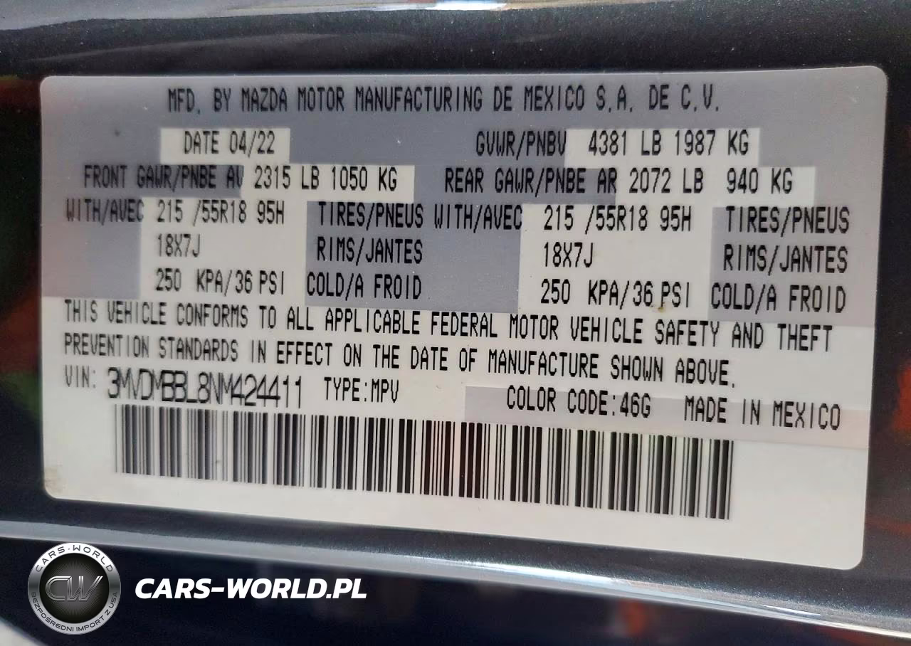 2022 Mazda Cx-30 Select VIN:3MVDMBBL8NM424411 - 12