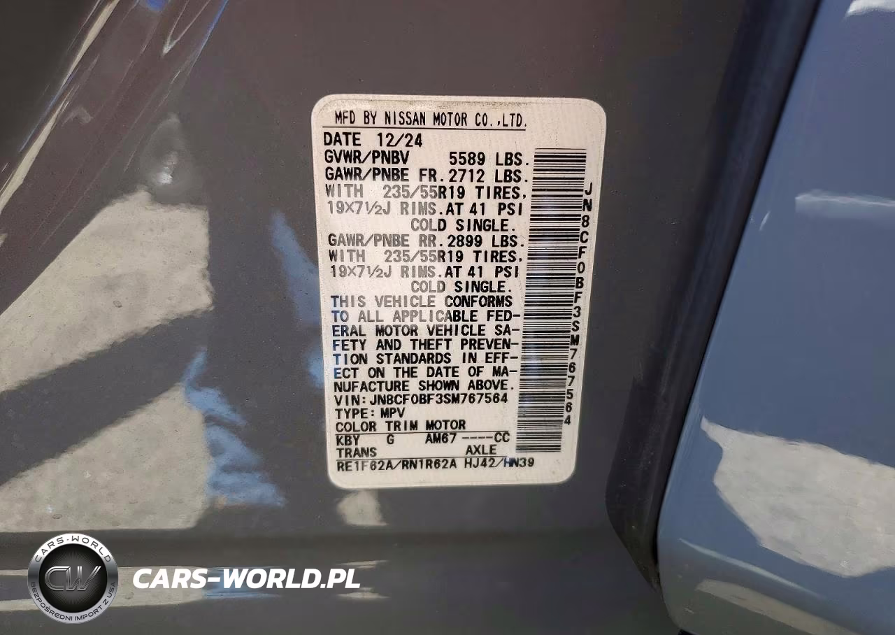 2025 Nissan Ariya Engage VIN:JN8CF0BF3SM767564 - 14