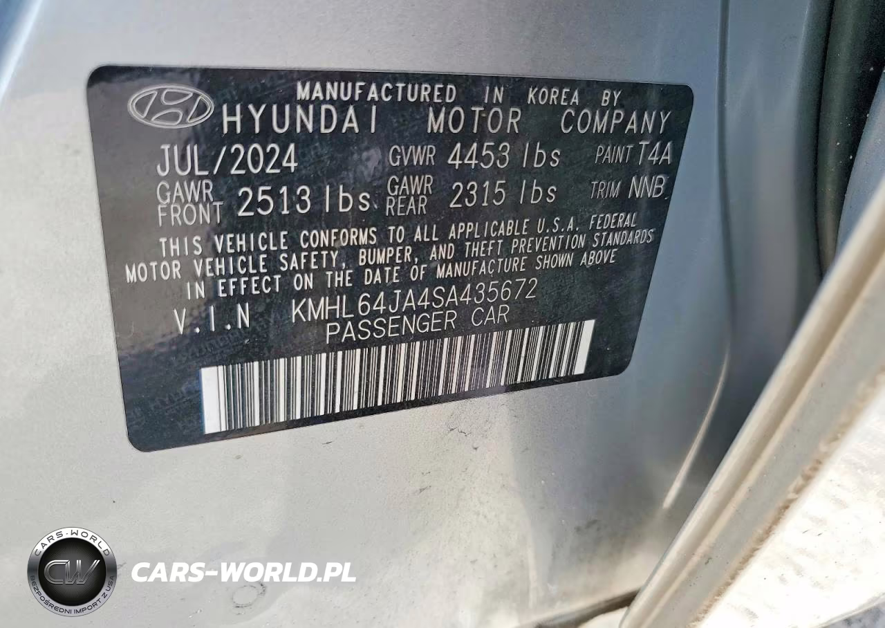 2025 Hyundai Sonata Sel VIN:KMHL64JA4SA435672 - 12