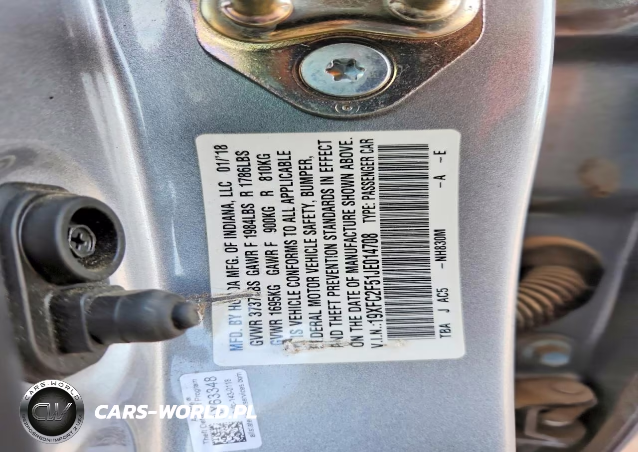 2018 Honda Civic Lx VIN:19XFC2F51JE014708 - 12